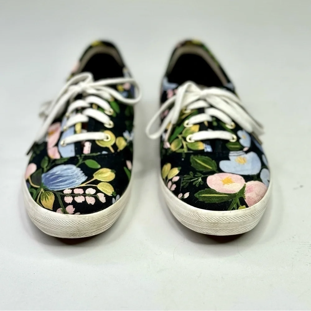 Keds x Rifle Paper Co sneakers floral lace up boho cottagecore 7.5